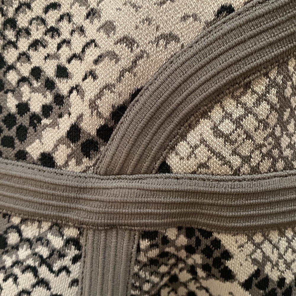 Dvf Diane Von Furstenburg Grey Python Snake Skirt… - image 2